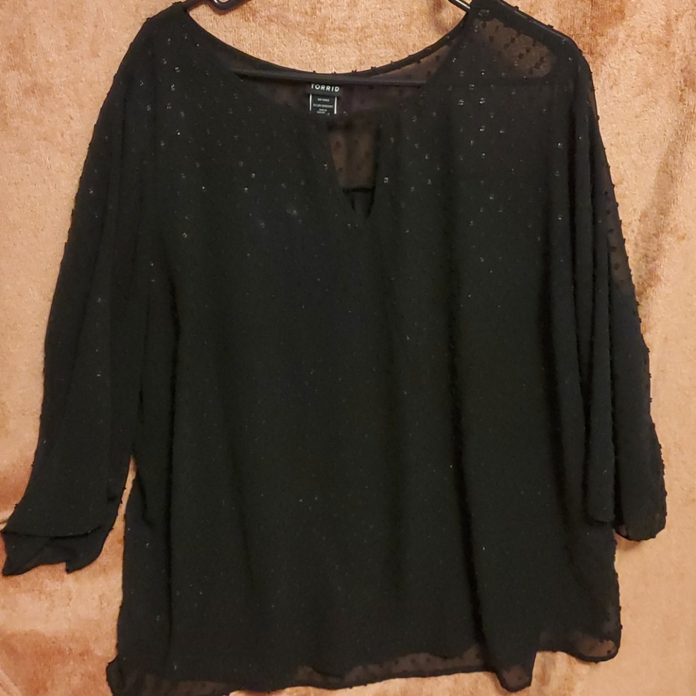 Torrid black blouse
